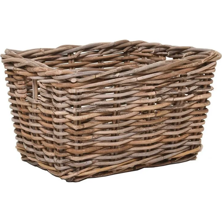 VIVANNO Regalkorb Rattan CESTA Kasten - Natur Geflochten (1 St), 26x33x20 cm