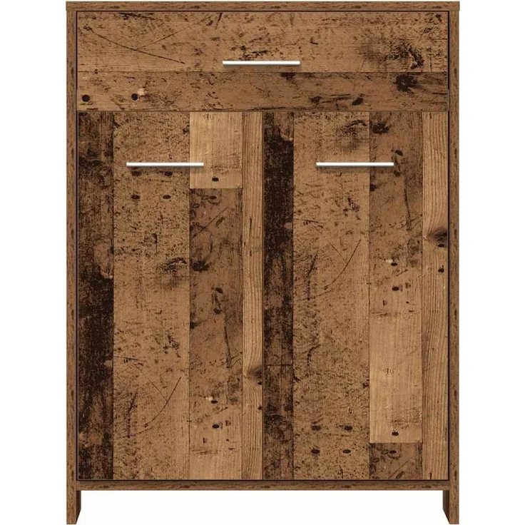 vidaXL 4-tlg. Badmöbel-Set Altholz-Optik Holzwerkstoff 3328941 – Bild 9