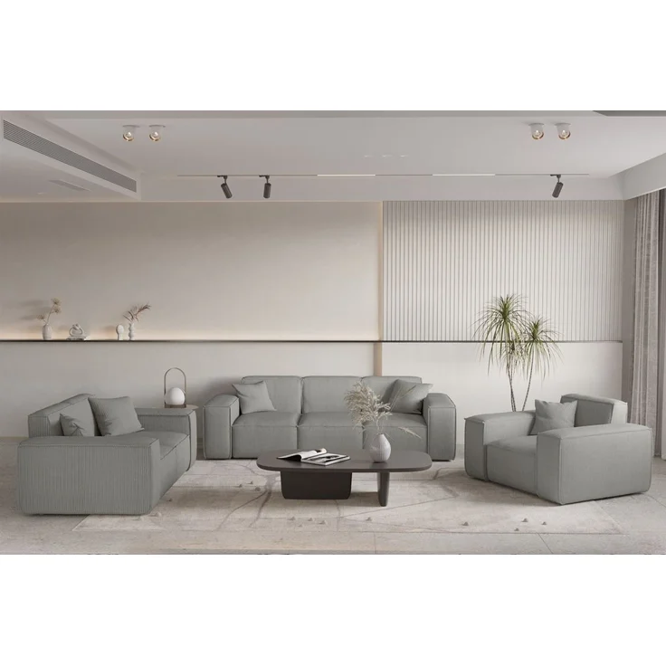 Sessel Designersessel CELES PREMIUM in Stoff Scala Grau – Bild 5