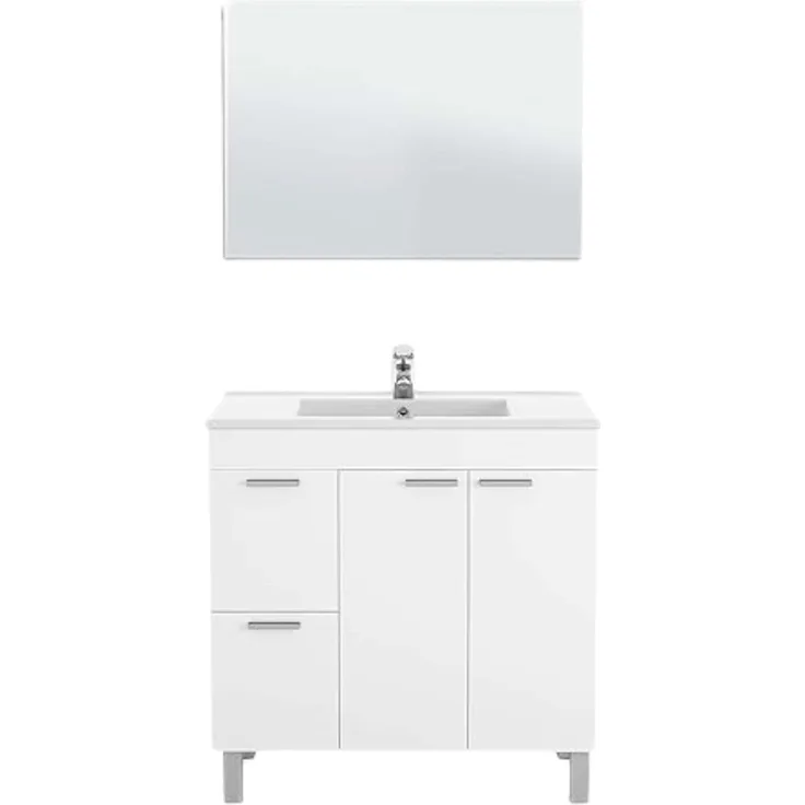 Easy Home Badschrank 2 tlg. Set Atena B8 weiß