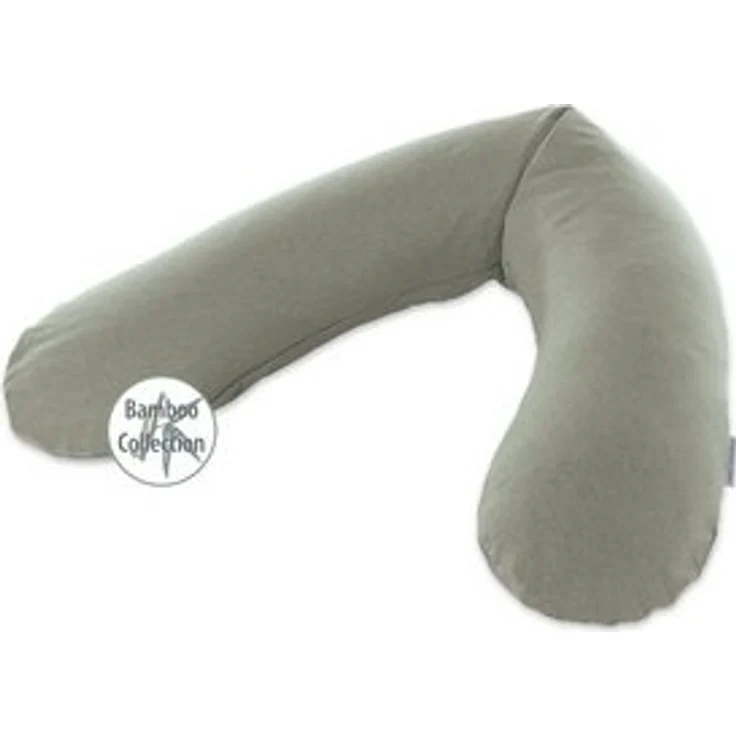 Theraline Stillkissen 190cm inkl. Bezug Melange grün-grau Mikroperlenfüllung – Bild 6