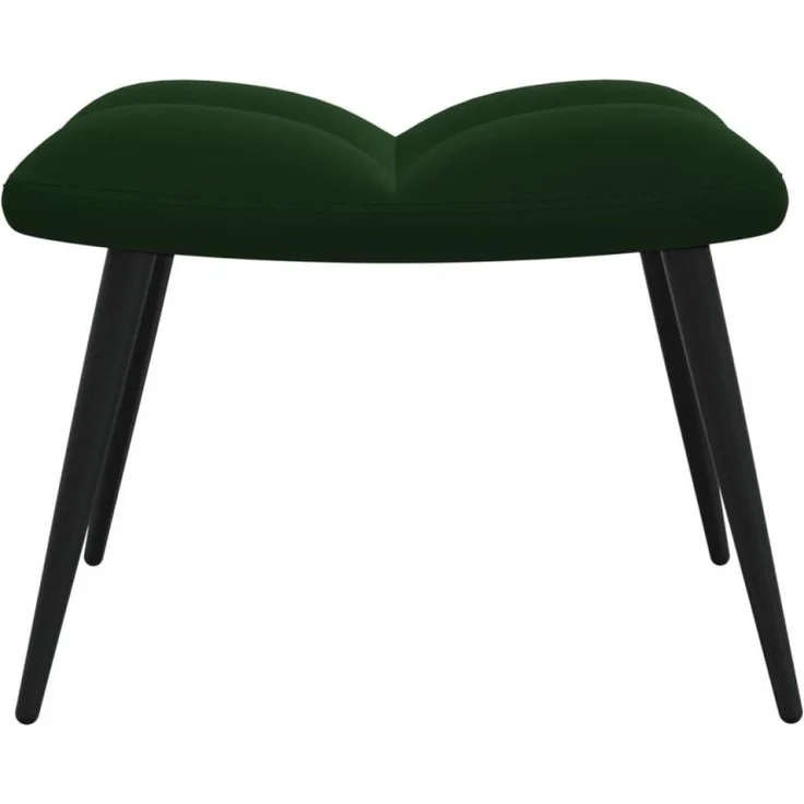 vidaXL Relaxsessel mit Hocker Dunkelgrün Samt [SKU:328086] – Bild 8