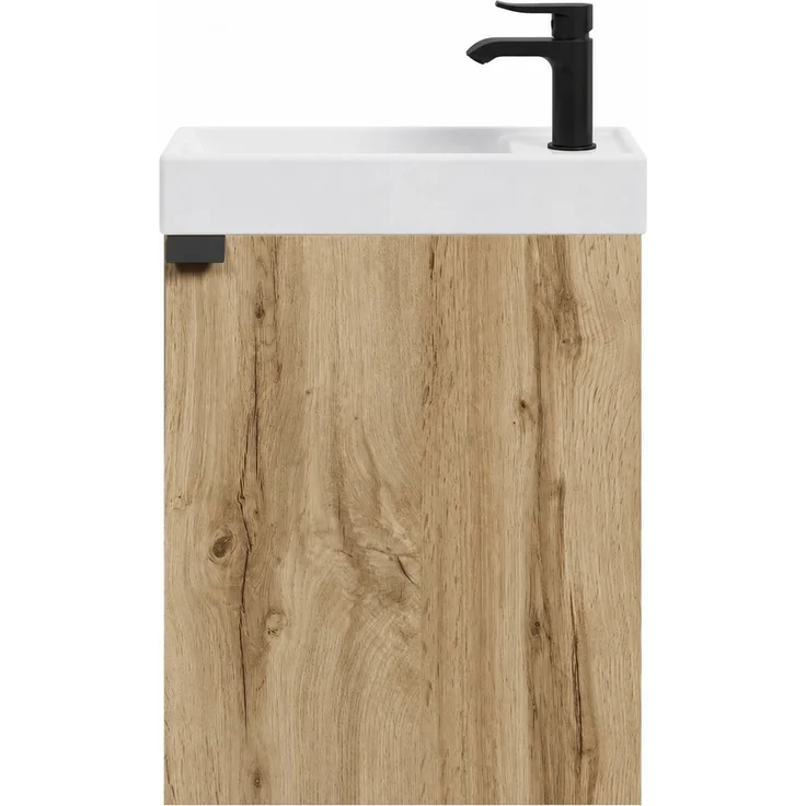 Badplaats Toilettenmöbel Keno 50 x 23 cm – Eiche – Waschtischunterschrank mit Waschbecken – Bild 5