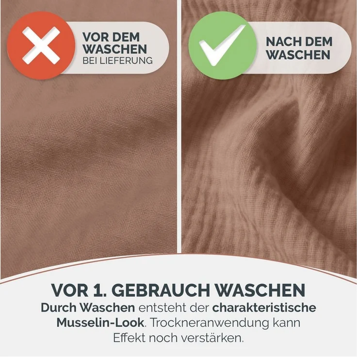 Blumtal Tagesdecke Tagesdecke Baumwolle - Musselin Decke Oeko-TEX zert. - Bettüberwurf, Couch Überwurf - leichte Kuscheldecke Baumwolle 100% – Bild 2