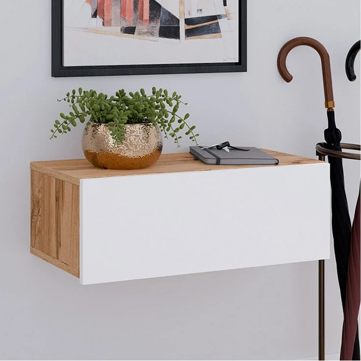 IDIMEX Nachtkommode NANI, Hängender Nachttisch mit Schublade Nachttisch schwebend – Bild 5