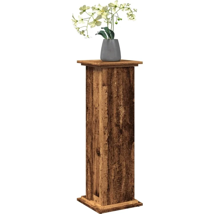 vidaXL Postament mit Stauraum, Holzwerkstoff, Altholz, 31 x 30 x 90 cm – Bild 2
