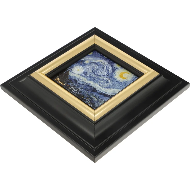 Goebel / Vincent van Gogh Sternennacht,Wandbild,18,5cm x 3,0cm x 18,5cm / Porzellan / 18,5cm x 3,0cm x 18,5cm – Bild 3