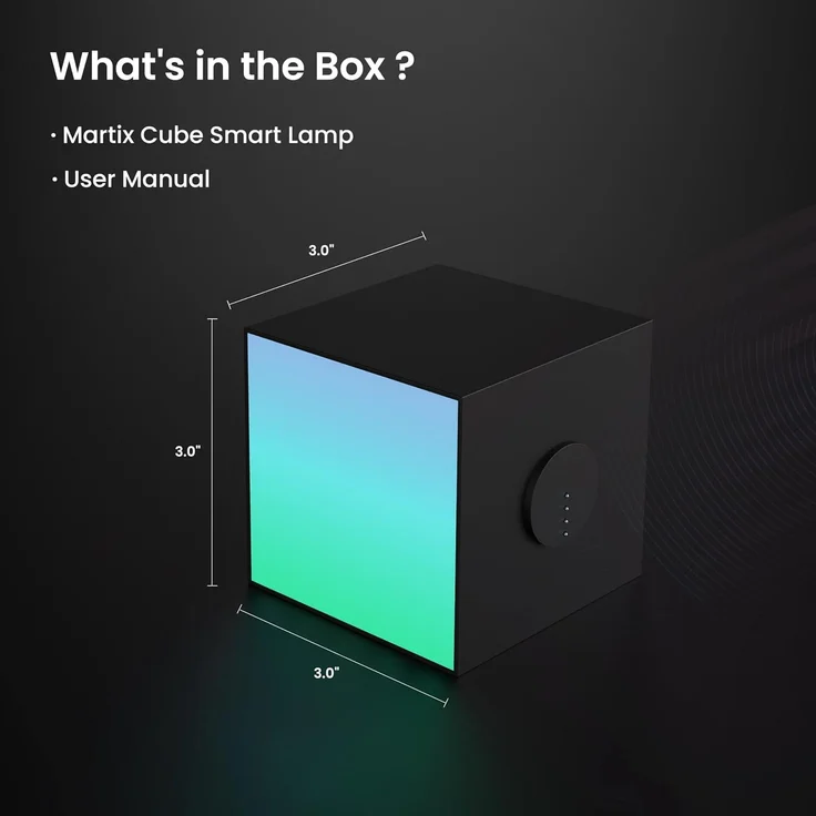 Yeelight Cube Intelligente Tischleuchte Wi-Fi/Bluetooth Schwarz 802.11b 802.11g Wi-Fi 4 (802.11n) Multi 2 4 GHz – Bild 8