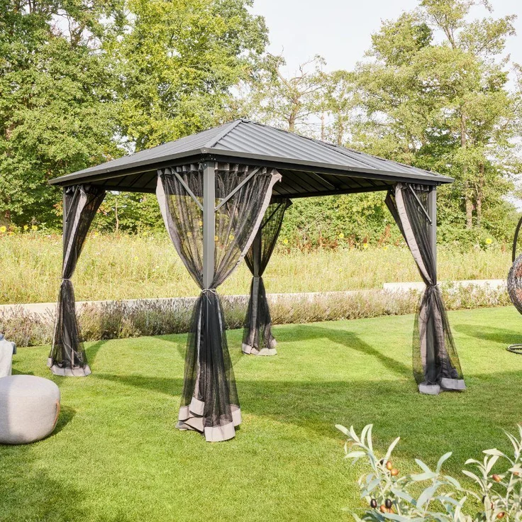 HOME DELUXE 'Azur' Pavillon, LED Solar, 270x270 cm