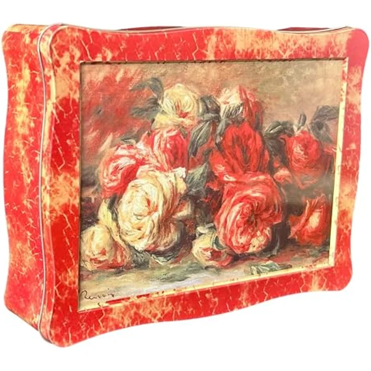 MediMuc Keksdose nostalgische Keksdose, Rosendose, Rosengemälde des Malers Renoir – Bild 8