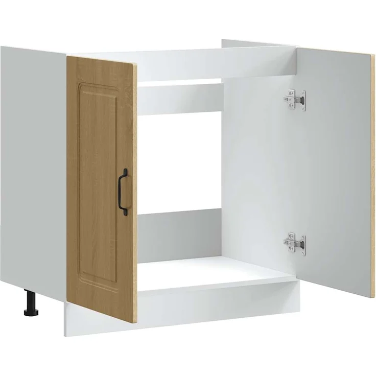 vidaXL Spülenunterschrank Kalmar Sonoma-Eiche 80x46x81,5 cm 853450 – Bild 4