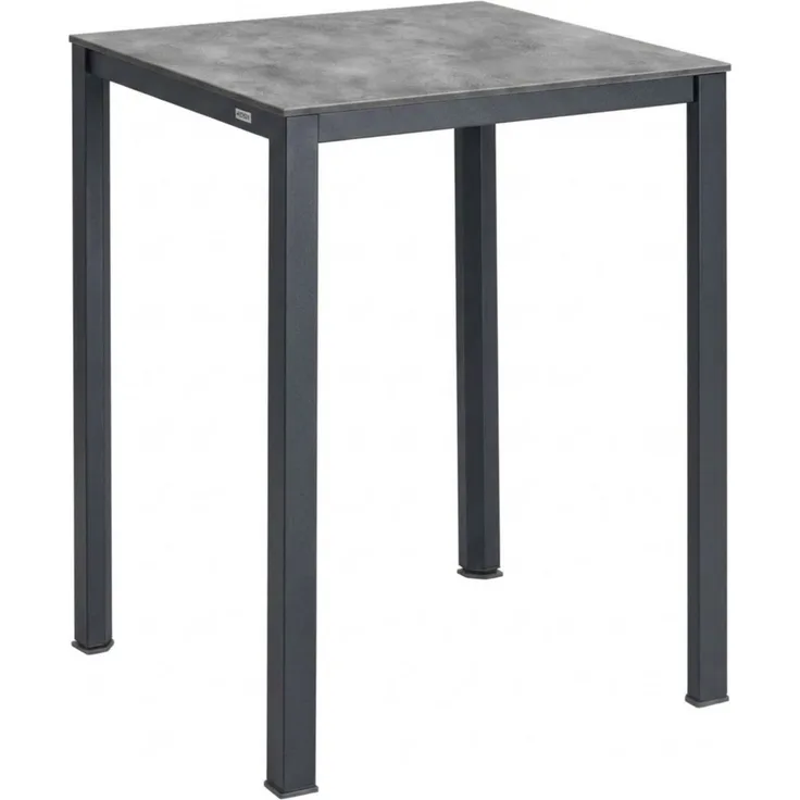 Kettler CUBIC Bar Tisch 80 x 80 x 96 cm Anthrazit Aluminiumgestell HPL Platte