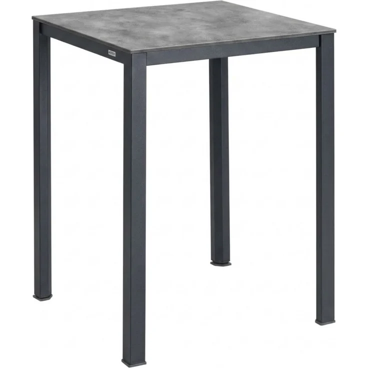 Kettler CUBIC Bar Tisch 80 x 80 x 96 cm Anthrazit Aluminiumgestell HPL Platte – Bild 1