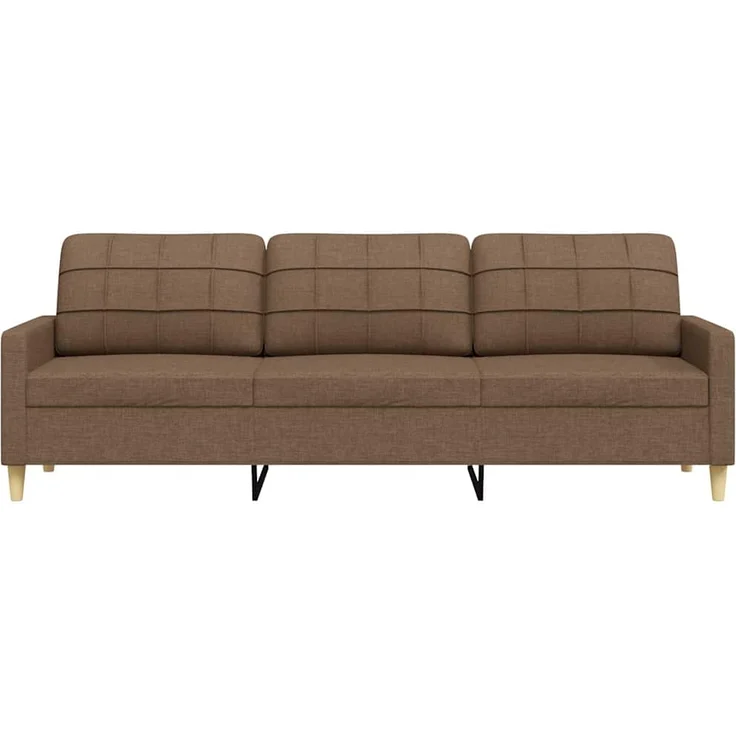 vidaXL 3-Sitzer-Sofa Braun 210 cm Stoff 4007417 – Bild 3