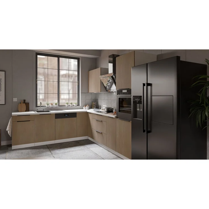 Winkelküche CREMONA ECKE 2 - 250 x 270 cm Eiche hell Küchenzeile Küchenblock Singleküche Einbauküche Küche Eckküche – Bild 17