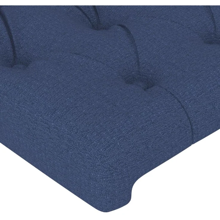 Kopfteil, Bettkopfteil, Minimalistisch Blau 100x7x78/88 cm Stoff – Bild 4