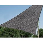 Sonnensegel Dreieck wasserdurchlässig Dunkelgrau 3,6m - Sonnenschutz für Balkon