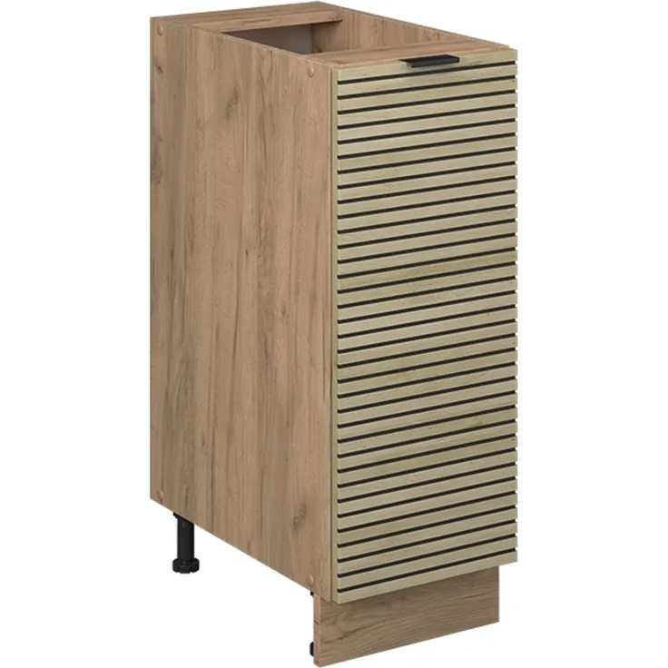 Apothekerschrank Fame-Line Eiche Paneel 30 cm ohne Arbeitsplatte Vicco