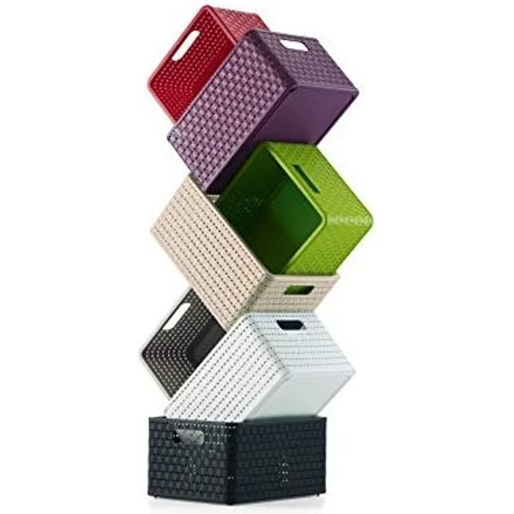 Rotho Korb Country A4, 18 L mistletoe weiß – Bild 5