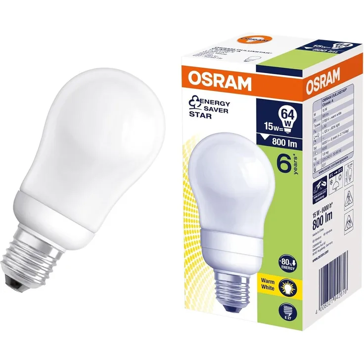 Osram Energiesparlampe Classic 20 W, E27 954701
