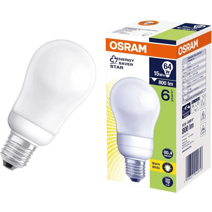 Osram Energiesparlampe Classic 20 W, E27 954701