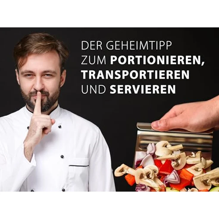 Hausfelder Küchenschaufel VIELZWECK-KÜCHENHELFER, 1 Stück, Kochschaufel aus Edelstahl – Bild 3