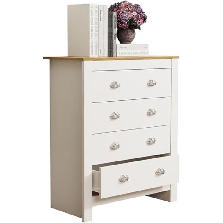 VCM Kommode & Sideboard Balusa 920372 Weiß H. 95 x B. 79 x T. 40 cm – Bild 1