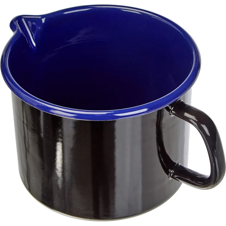 Riess Milchtopf, 16 cm, schwarz-kobaltblau, Serie 'Classic'