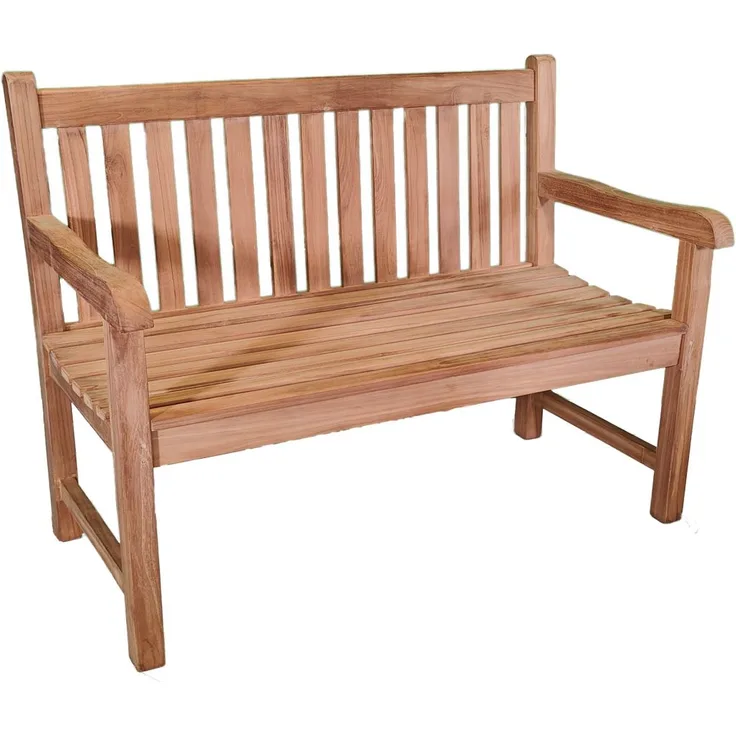 Teakholz Gartenbank SIGLI 2 Sitzer 120cm