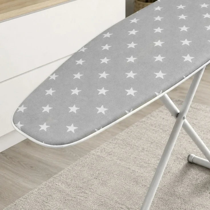 Bügelbrettbezug aus 100% Baumwolle - 125 x 44 cm mit Kordelzug, Sternenmotiv – Bild 4