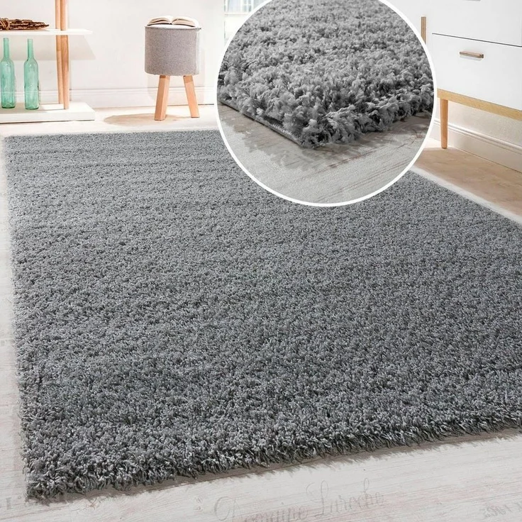 Paco Home Hochflor-Teppich Sky 250, rechteckig, Höhe: 34 mm, gewebt, Uni-Farben, intensive Farbbrillanz, auch als Läufer erhältlich – Bild 5