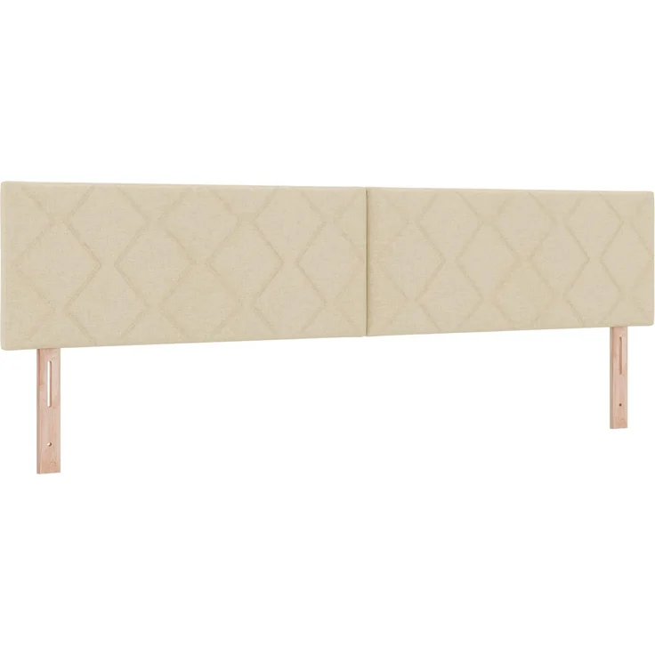 vidaXL Ottoman Bett mit Matratze mit Kopfteil Creme 200 x 200 cm Stoff 3456439 – Bild 4