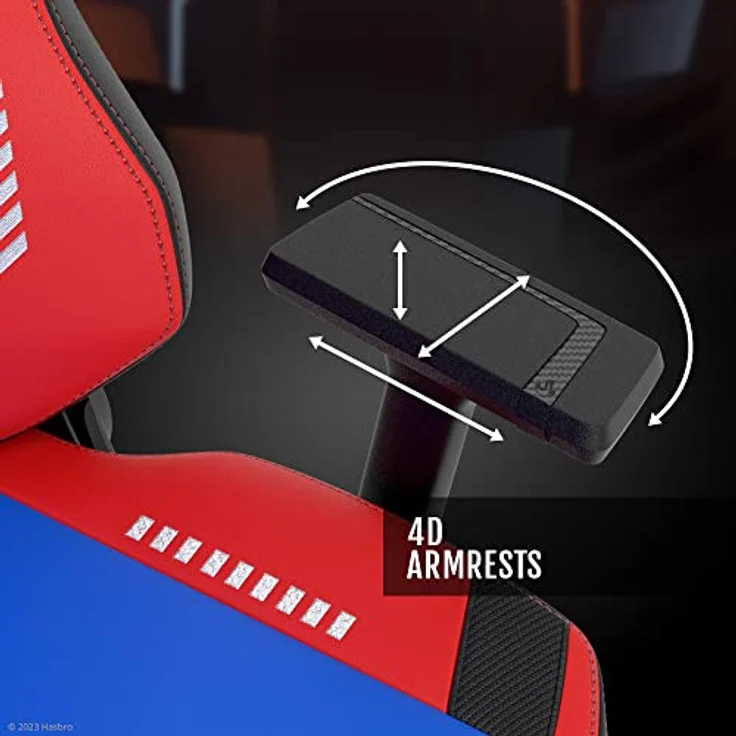 Nitro Concepts X1000 Gaming Stuhl - Transformers Optimus Prime Edition, veganer PU-Leder-Bezug, ergonomische Verstellmöglichkeiten, 135 kg Tragfähigkeit – Bild 6