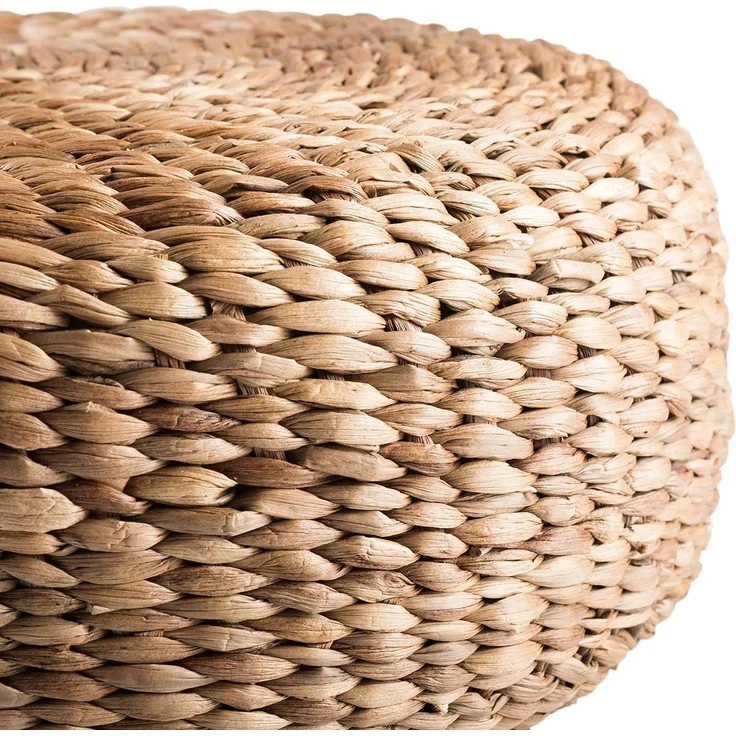 wohnfreuden Hocker Sitz-Pouf Bruno 55 cm aus Wasserhyazinthe natur, 30739 – Bild 6