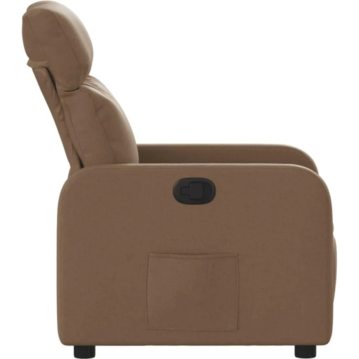 vidaXL Relaxsessel Braun Stoff 374169 – Bild 8