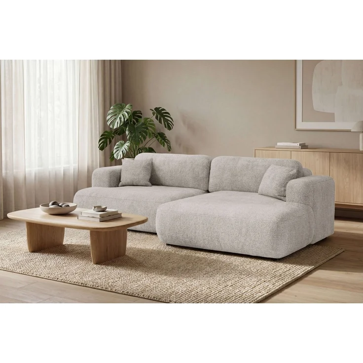 OTTO home Ecksofa VEEVIA L-Form, Schlafsofa, Verlässliche Qualität, Breite 256cm, mit Bettkasten, belastbar bis 480kg, inklusive Rücken- und Zierkissen – Bild 1