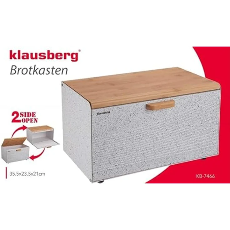 Klausberg Klausberg doppelseitiger Rucksack aus Stahl und Holz, weiß KB7466 – Bild 5