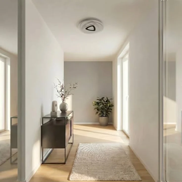Lindby LED Deckenleuchte Rebeka, dimmbar mit Leselampe, 1-flammig, moderne Wohnzimmerleuchte in Weiß mit Fernbedienung und Leuchtmittel – Bild 4