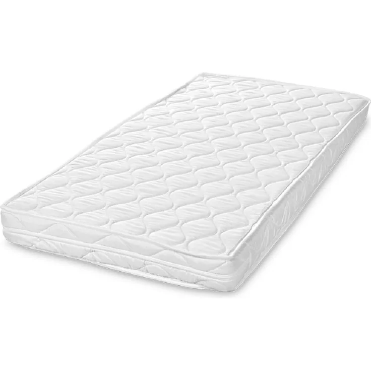 Lorelli Matratze Eco Tex 120 x 60 cm antiallergisch Bezug waschbar Schaumstoff weiß uni – Bild 2