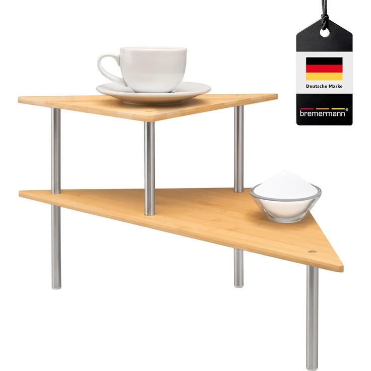 bremermann Küchenregal Küchen-Eckregal, Küchenregal, Gewürzregal, Bambus