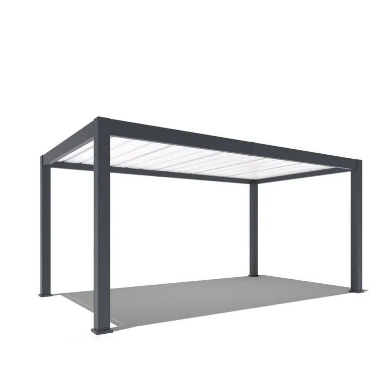 Weide Carport aus Aluminium | 3 x 5,3 M | Garage anthrazit | Autoüberdachung