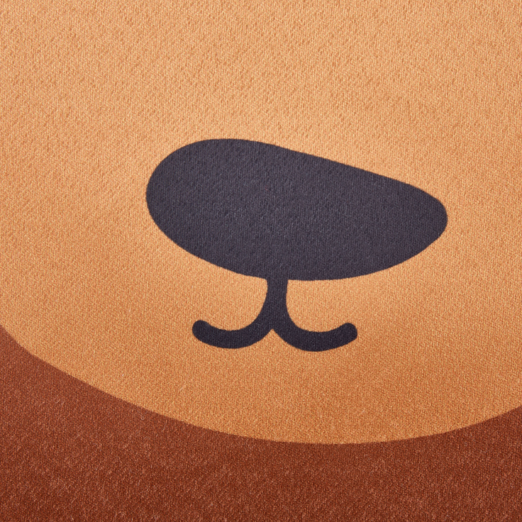 Kissen 2er Set Für Kinder Tiermuster TEDDYBEAR Baumwolle 45 x 45 cm Braun – Bild 6