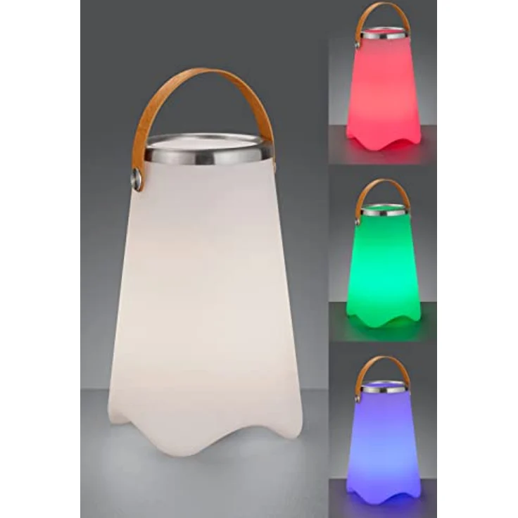 Reality Leuchten LED Außen-Tischleuchte JAMAICA, Bluetooth-Lautsprecher, Farbwechsel, LED fest integriert, Farbwechsler, Outdoor-Sektkühler – Bild 4