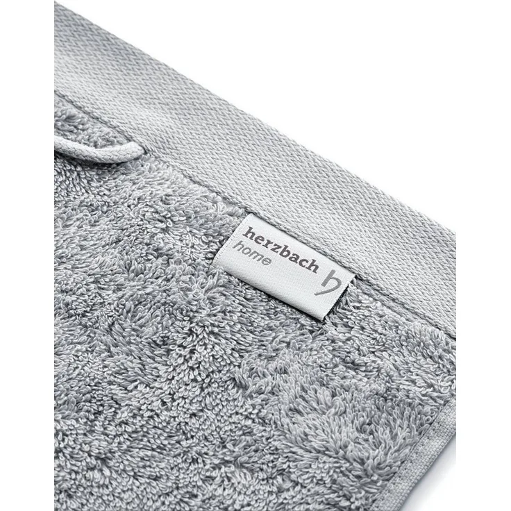 herzbach home Handtuch Set Pura 50x100 cm, (2-St), 550g/m², Premium-Qualität, 100% Baumwolle, einfarbig
