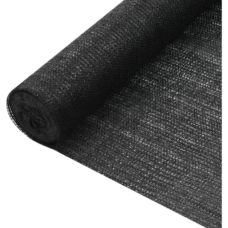 Zaunblende Schwarz 2x10 m HDPE 75 g/m² 149329