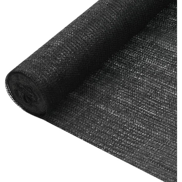 Zaunblende Schwarz 2x10 m HDPE 75 g/m² 149329