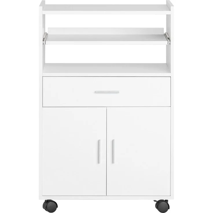 SoBuy FSB09-W Küchenwagen, Spanplatte, Melamin, Weiß, 59 x 92 x 40 cm – Bild 1