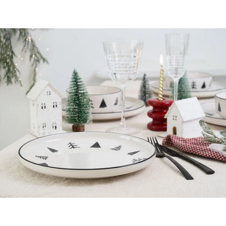 Nordic Christmas Black, Tellerset 8-tlg (mo) – Bild 2