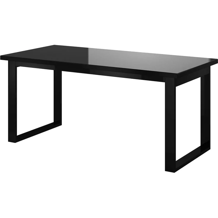 Esstisch Halle Küchentisch 170-220x90cm schwarz Schwarzglas ausziehbar