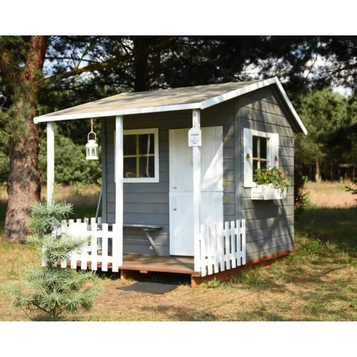 Holzgartenhaus Kinderspielhaus 190,5 x 143 x 159 Spielhütte Kinder #4454